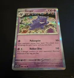 Pokemon TCG Gengar 094/165 Sv: Scarlet & Violet 151 Reverse Holo Rare EN - Image 1