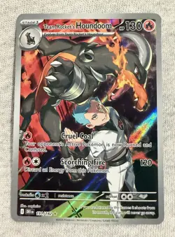 Pokemon Destined Rivals Team Rockets Houndoom 191/182 Illustration Rare - Image 1