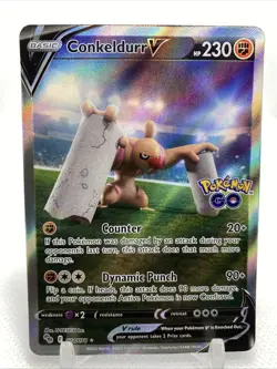 Conkeldurr V (Alternate Full Art) 074/078 Pokemon GO Holo - Image 1