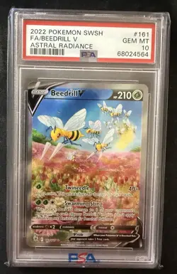 2022 Pokemon Beedrill V #161 Astral Radiance Alt Art PSA 10 GEM MINT - Image 1
