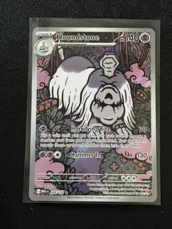 Houndstone 145/132 Mega Evolution NM Illustration Rare Full Art Pokemon - Image 1
