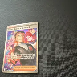 Pokemon TCG Team Rocket's Giovanni 238/182 Destined Rivals UR Holo Full Art - Image 2