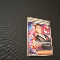 Pokemon TCG Team Rocket's Giovanni 238/182 Destined Rivals UR Holo Full Art - Image 4