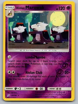 Alolan Marowak 64/181 Rare Team Up Pokemon Reverse Holo NM - Image 1
