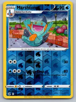 Marshtomp 063/264 Uncommon Fusion Strike Pokemon Reverse Holo NM - Image 1