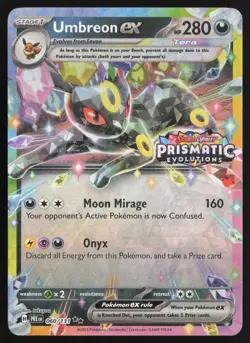 Umbreon ex 060/131 Stamped Prismatic Evolutions Pokemon Near Mint - Image 1