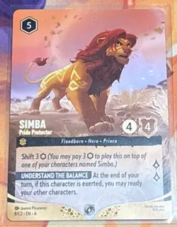 Disney Lorcana Simba Pride Protector Non-Foil Promo DLC Challenge 8/C2 EN NM - Image 1