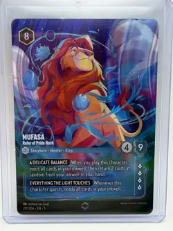 Disney Lorcana Shimmering Skies Enchanted Mufasa Ruler of Pride Rock NM Rare - Image 1