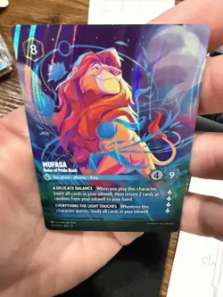 Disney Lorcana Shimmering Skies Enchanted Mufasa Ruler of Pride Rock NM Rare - Image 2