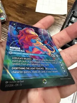 Disney Lorcana Shimmering Skies Enchanted Mufasa Ruler of Pride Rock NM Rare - Image 3