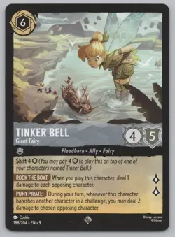 Disney Lorcana - Tinker Bell - Giant Fairy 188/204 - Fabled - Image 1