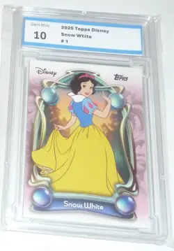 Graded Gem Mint 10 2025 Topps Disney Snow White # 1 - Image 1
