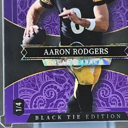 Wild Card Black Tie Edition Aaron Rodgers Quarterback Serial Numbered 1/4 2026 - Image 2