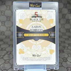 Wild Card Black Tie Edition Aaron Rodgers Quarterback Serial Numbered 1/4 2026 - Image 3