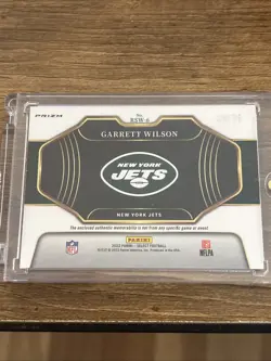 2022 Select Garrett Wilson Tie Dye Rookie Swatches /25 - Image 2