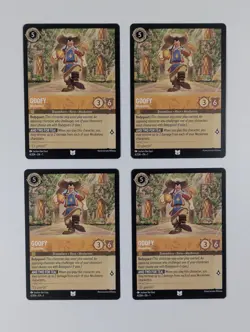 Disney Lorcana Goofy Musketeer x4 MINT Set The First Chapter 4/204 TCG - Image 1