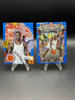 Topps McDonald’s All American Aj Dybantsa & Darryn Peterson Raywave 4 Card Lot! - Image 3
