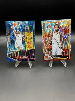 Topps McDonald’s All American Aj Dybantsa & Darryn Peterson Raywave 4 Card Lot! - Image 5