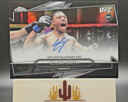 2026 Topps Chrome UFC Elijah Smith RC On Card Autograph Auto Black 04/10 #BAV-ES - Image 1