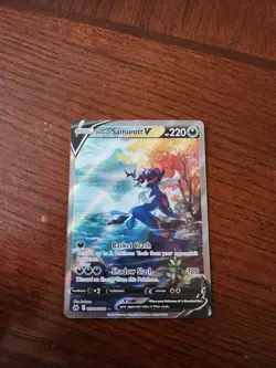 Pokemon Hisuian Samurott V GG51/GG70 SWSH Crown Zenith Galarian Gallery Holo - Image 1