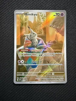 Pokemon Mimikyu TCG Scarlet & Violet Paldean Fates SVP075 Holo Promo Card - Image 1