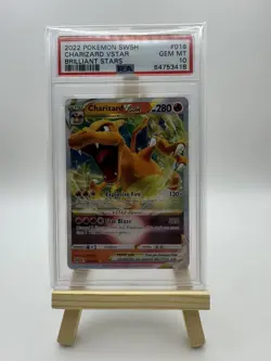 Pokemon PSA 10 Charizard VSTAR 018/172 - Brilliant Stars SWSH - Image 1