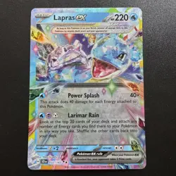 Lapras ex 032/142 Double Rare Stellar Crown Pokemon TCG Card 5ban Graphics - Image 1