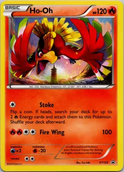 Ho-Oh XY153 Holo Promo XY Promo Pokemon Near Mint - Image 1