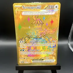 Pokemon TCG Sv: Prismatic Evolutions Terapagos ex 180/131 Hyper Rare Holo Eng - Image 1