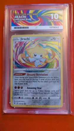 Jirachi 119/185 Amazing Rare - ACE 10 GEM MINT - Vivid Voltage - Pokemon TCG - Image 1