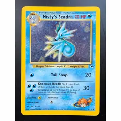 Pokemon Misty’s Seadra 9/132 Holo Rare Gym Heroes WOTC Near Mint - Image 2