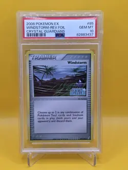 Windstorm Reverse Foil ~ PSA 10 LOW POP *5* Pokemon EX Crystal Guardians 85/100 - Image 1