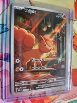 Pokemon TCG VULPIX 138/132 Mega Evolution Illustration Rare - Image 2
