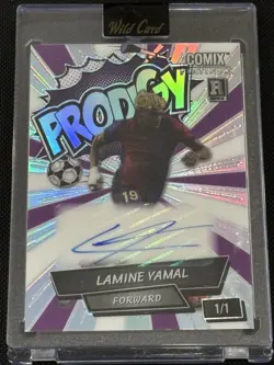 Lamibe Yamal Auto 1/1 Case Hit Prodigy Barcelona World Cup Spain Wild Card - Image 1