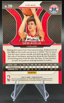 2020-21 Deni Avdija RC #290 Panini Prizm Pink Ice Prizm Rookie Blazers & Wizards - Image 2