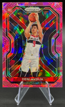 2020-21 Deni Avdija RC #290 Panini Prizm Pink Ice Prizm Rookie Blazers & Wizards - Image 3