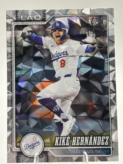 Kike Hernandez Diamante Foil 2026 Topps Series 2 Card #571 Los Angeles Dodgers - Image 1