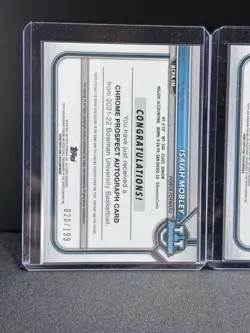 Topps Bowman University Basketball Chrome Prospect Autograph Card Lot 2021-22 -… - Image 3