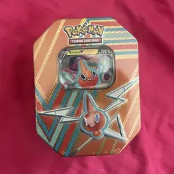 Pokemon TCG Hidden Potential Rotom V Promo Tin Orange [SEALED] - Image 1