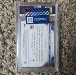 2023-24 Lamine Yamal Topps Chrome UCC Refractor Rookie RC #64 PSA 9 Mint - Image 2