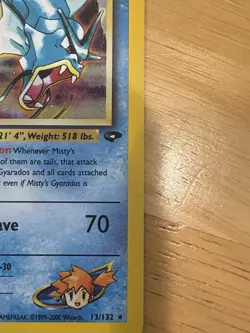 Misty's Gyarados 13/132 Gym Challenge Holo 1st - Image 5