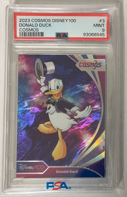 2023 Kakawow Cosmos Disney 100 Donald Duck Foil Insert Card #099/188 PSA 9 - Image 1