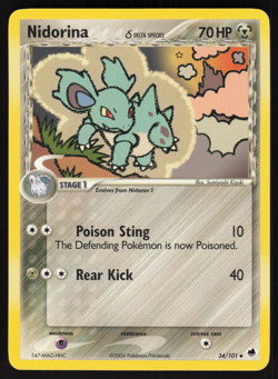 Pokemon TCG - Dragon Frontiers - Nidorina 34/101 - P - Image 1