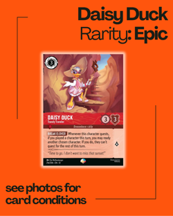 Daisy Duck Trendy Traveler 216/204 Epic Foil Wilds Unknown NM Disney Lorcana - Image 1