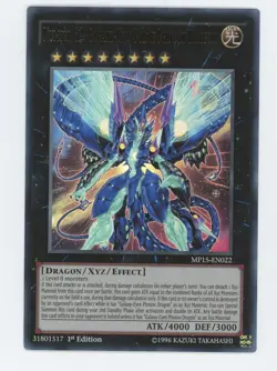 Yugioh Number 62: Galaxy-Eyes Prime Photon Dragon MP15-EN022 Ultra Rare 1st LP - Image 1