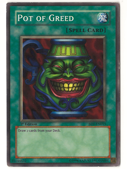 Pot of Greed SD1-EN015 Structure Deck: Dragon's Roar 1st Edition LP - Image 1