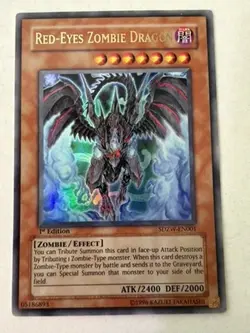 Yugioh - Red-Eyes Zombie Dragon - Ultra Rare - 1st - SDZW-EN001 - LP - Image 1
