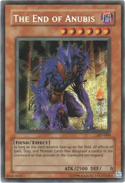 The End of Anubis AST-000 Secret Rare Ancient Sanctuary Yu-Gi-Oh Unlimited NM - Image 1
