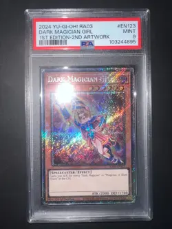 2024 YU-GI-OH! RA03 DARK MAGICIAN GIRL 1ST EDITION - 2ND ARTWORK #EN123 PSA 9 - Image 4