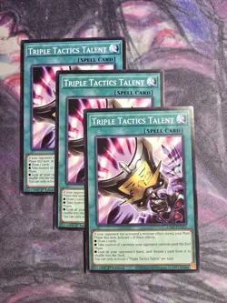 3x Triple Tactics Talent L26D-ENX21 (Common) 1st Ed - NM - Yu-Gi-Oh! - Image 1